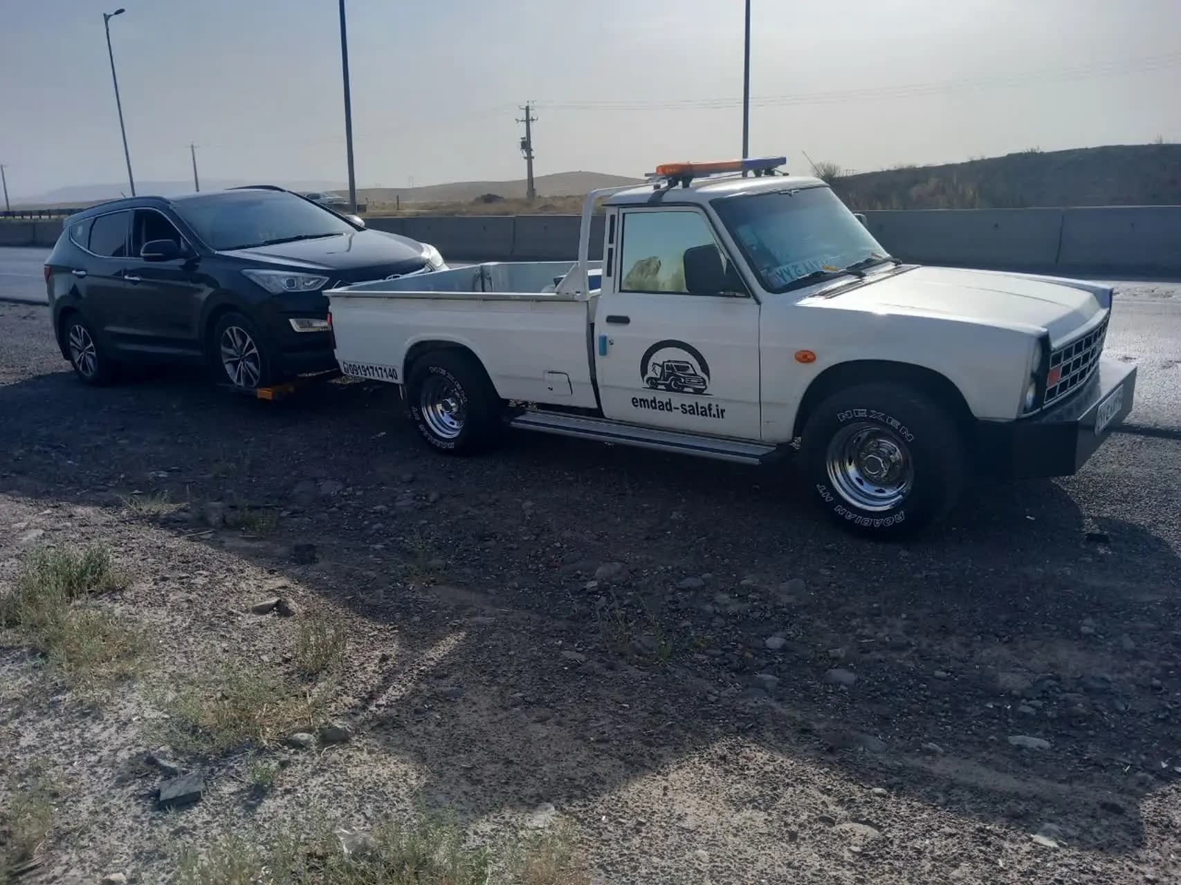 امداد جاده ای در جاده سلفچگان